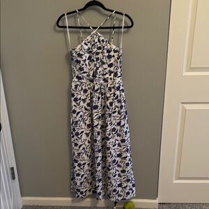 Floral Blue and White Women's Dress